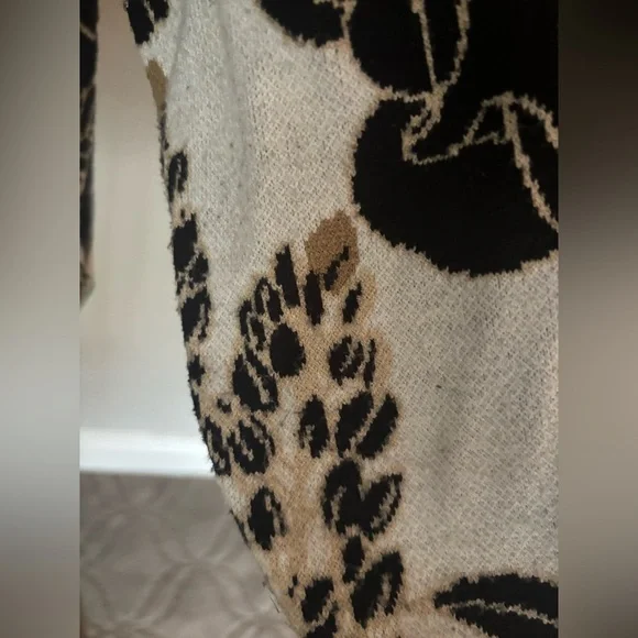 Maeve for Anthropologie Montana quarter zip jacquard sweater size L - Picture 8 of 8